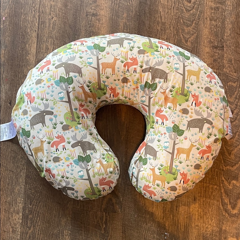 Boppy Jungle Adventure Pillow with Green and Orange Accents